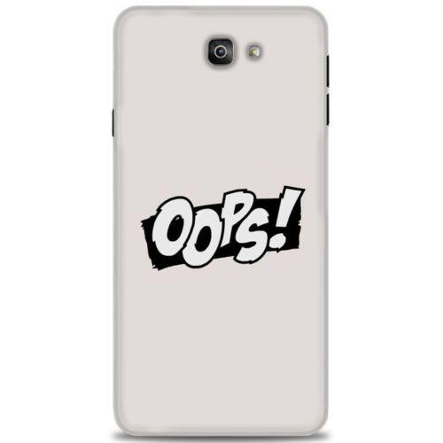 Samsung Galaxy J7 Prime Kılıf HD Baskılı Kılıf - Oops! + Tam Ekran Koruyucu