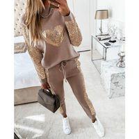 Kadın Uzun Kollu Yarım Balıkçı Yaka Pul Payet Detay Iki Iplik Ikili Takım