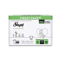 Sleepy Natural Bebek Bezi 2'Li Fırsat Paketi 3 Beden 42 Adet
