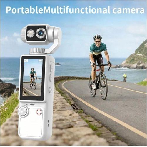 Q8 4k Ultra Hd Taşınabilir Vlog Spor Ve Aksiyon Kamerası 2.0’’ Döndürülebilir Ips Ekran Beyaz