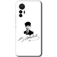 Xiaomi Mi 12 Lite HD Baskılı Kılıf + 9D Tam Ekran Koruyucu - Kemal Atatürk İmza