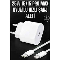 Güç Adaptörü Ve Kablosu Şarj Aleti 15/15 Pro Max Uyumlu Hızlı Şarj