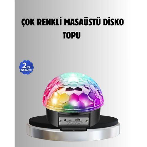 Bluetooth Kontrollü Masaüstü Disko Topu Işığı – Renkli Led Işık Gösterisi Ve Uzaktan Kumanda