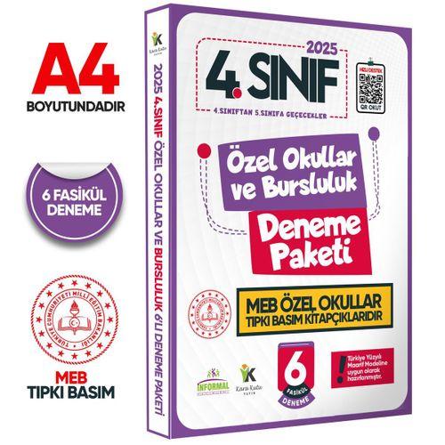 2025 4 Sınıf Özel Okullar ve Bursluluk Hazırlık MEB Tıpkı Basım Deneme 6lı Fasikül SETİ