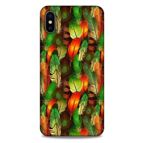 Apple iPhone XS Max Kılıf Desenli Özel Seri Tüyler (1) Kılıfı