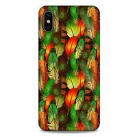 Apple iPhone XS Max Kılıf Desenli Özel Seri Tüyler (1) Kılıfı