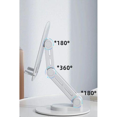 F17s  Masaüstü Telefon Tutucu Döner Tabanı Alüminyum Paslanmaz Çelik Katlanabilir