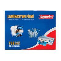 Bigpoint Laminasyon Filmi 85x115mm 125 Mikron 100'lü Kutu