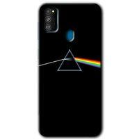MRCİLETİSİM Samsung Galaxy M30s Kılıf Baskılı Kapak - Dark Side + 5D Tam Kaplayan Cam