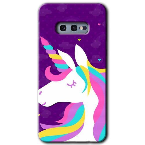 Samsung Galaxy S10e HD Baskılı Kılıf + 9D Tam Ekran Koruyucu - Unicorn Sleep