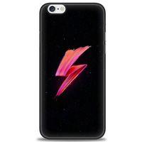 iPhone 6 Plus Kılıf HD Baskılı Kılıf - Pembe Şimşek + Tam Ekran Koruyucu