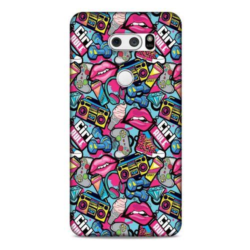 Retro (1) Desen Kılıfı Renkli LG K50S Kılıf