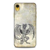 Lopard Apple iPhone XR Uyumlu Kılıf Tattoo's (30) Silicone Case Şeytan Ejderha