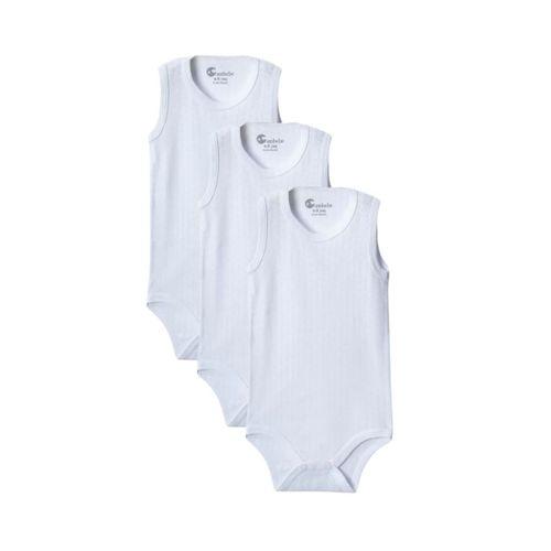 Beyaz Askılı Body Zıbın 2-7 YAŞ Çocuklar İçin (3 ADET) Alttan Çıtçıtlı Özel Gereksinimli-D