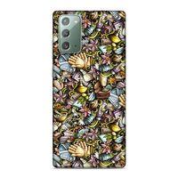 Samsung Galaxy Note 20 Kılıf Kozmetik Kisisel Bakim Doodle Arka Kapak Silikon Koruma Full Koruyucu