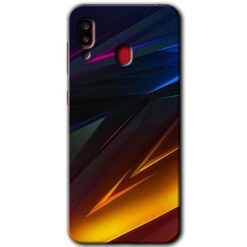 MRCİLETİSİM Samsung Galaxy A20 Kılıf Baskılı Kapak - Stranger Lines + 5D Tam Kaplayan Cam