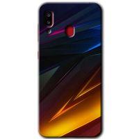 MRCİLETİSİM Samsung Galaxy A20 Kılıf Baskılı Kapak - Stranger Lines + 5D Tam Kaplayan Cam