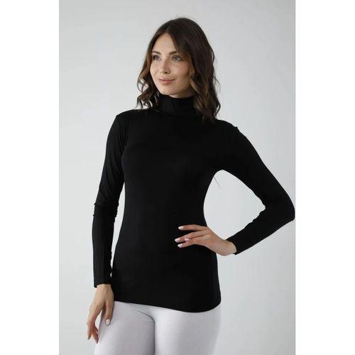 Vivaldi Kadın Sİyah Uzun Kol Balıkçı Body Likralı 353