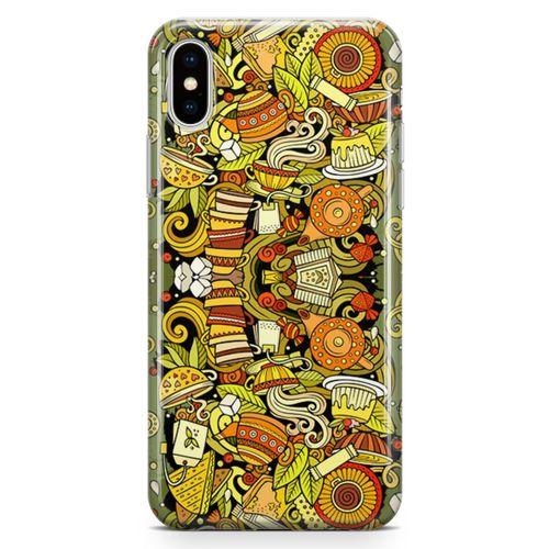 Apple iPhone XS Max Kılıf Çay Çeşitleri Arka Kapak Koruma Desenli Full Koruyucu