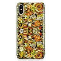 Apple iPhone XS Max Kılıf Çay Çeşitleri Arka Kapak Koruma Desenli Full Koruyucu