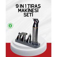 Şarjlı 9’u 1 Arada Çok Amaçlı Erkek Bakım Seti Yıkanabilir Başlıklar