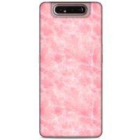 Mermer Desenli (4) Tema Koruma Kılıfı Pembe Samsung Galaxy A80 Kılıf