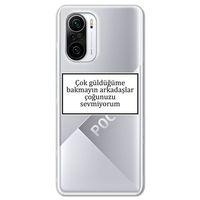 Xiaomi Poco F3 Kılıf HD Yazı Baskılı Silikon Arka Kapak - Yazı 15
