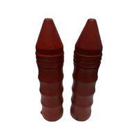 SEVGENT 4 Parmak Mat Kırmızı Sivri Elcik Plastik