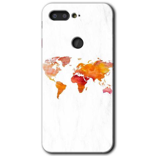 General Mobile GM 9 Pro Kılıf HD Desen Baskılı Arka Kapak - Dünya Haritası