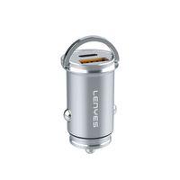 Lenyes CA60 Hızlı Şarj Özellikli Dual Type-C + USB-A Portlu Mini Araç Şarj Aleti PD 45W
