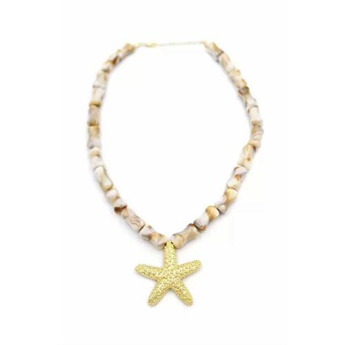 Deniz Kabuklu Yıldız Kolye - Altın