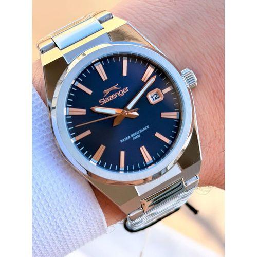 Slazenger Çelik Kordon İç Fonksiyonları Aktif 10 Atm+Bileklik Hediyeli Erkek Kol Saati VS.BLKT.0800