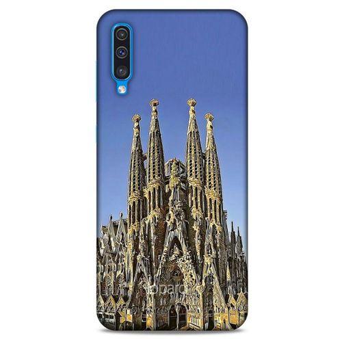 Samsung Galaxy A50 Kılıf Dünya Mimarisi (36) Glitter Kılıf La Sagrada Familia