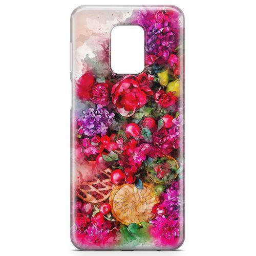 Xiaomi Redmi Note 9s Kılıf Suluboya Buket Arka Kapak Koruma Desenli Full Koruyucu