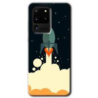 Samsung Galaxy S20 Ultra Kılıf HD Desen Baskılı Arka Kapak - Space Smoke