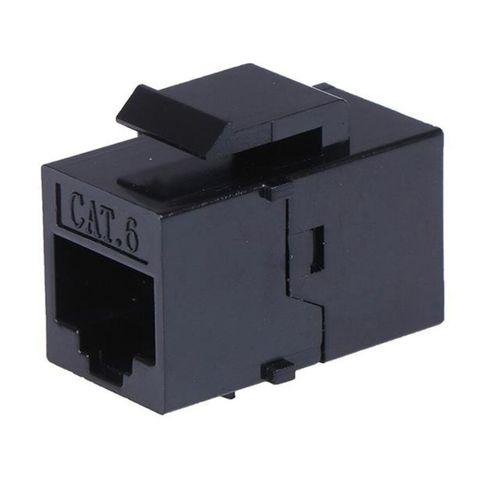 PowerMaster PM-25454 RJ45 Cat6 Dişi/Dişi 8P-8C Ara Kaplin Coupler Adaptör Siyah