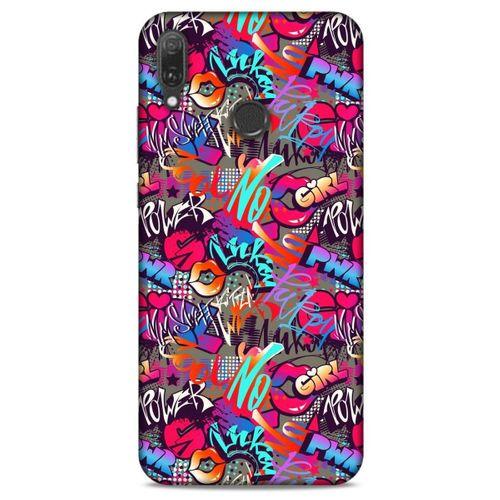 Graffitix (8) Desenli Silikon Kapak Huawei Y9 2019 Kılıf