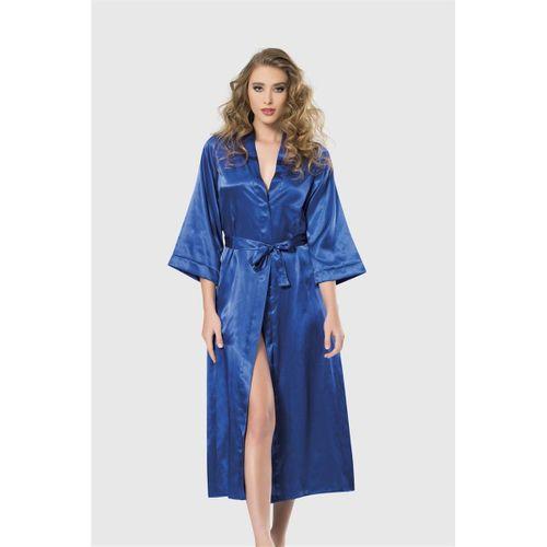 Saks Uzun Saten Sabahlık