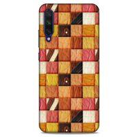 Xiaomi Mi A3 Kılıf Patchwork (2) Kabı Turuncu Sarı