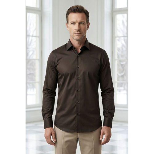 Slimfit Pamuklu Nano-İron Ütü İstemeyen Erkek Gömlek