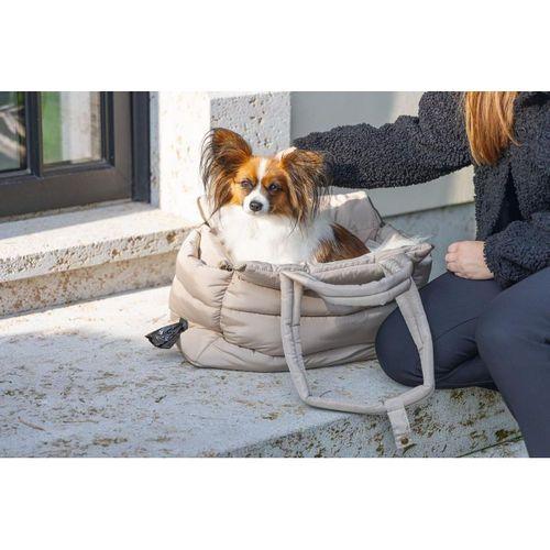 Beeztees DBL Köpek Taşıma Çantası, Yıkanabilir, 6,5Kg'ye kadar, Bej, 42x20x35cm