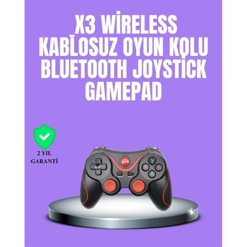 Android Uyumlu Gamepad X3 Game Stick Oyun Kolu Bluetooth Bağlantılı