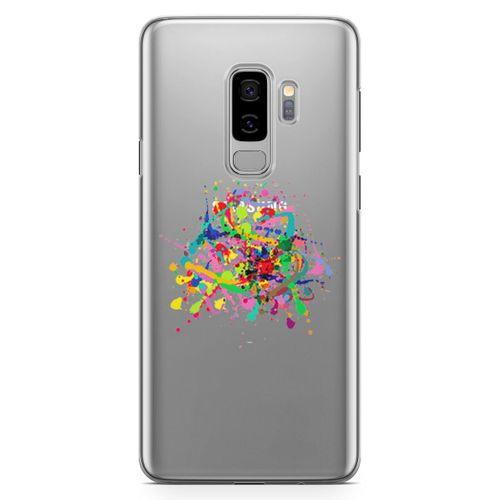 Samsung Galaxy S9 Plus Kılıf Suluboya Afiş Arka Kapak Koruma Desenli Full Koruyucu