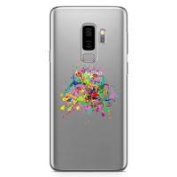 Samsung Galaxy S9 Plus Kılıf Suluboya Afiş Arka Kapak Koruma Desenli Full Koruyucu