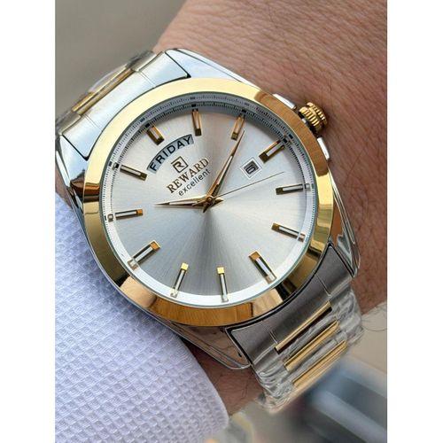 Reward Çelik Kordon 5 Atm Suya Dayanıklı Takvimli Kadran 2 Yıl Garantili Erkek Kol Saati FT.GL.M02.5