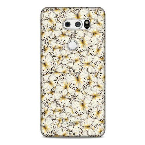 LG K50S Kılıf Kelebek Etkisi (23) Ultra Koruma Kılıfı Turuncu