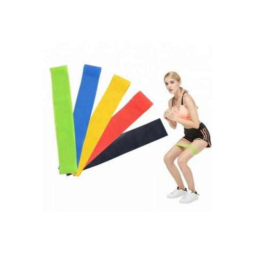 Pilates Squat Aerobik Direnç Lastiği 5 Li Paket