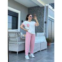 Kadın Kristal Kumaş Garnili Cep Detaylı Ikili Takım