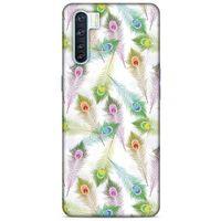 Oppo A91 Kılıf Desenli Özel Seri Tüyler (23) Ultra Koruma Kılıfı