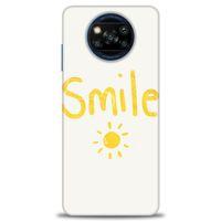 Xiaomi Poco X3 NFC Kılıf HD Baskılı Kılıf - Smile Güneş + Tam Ekran Koruyucu